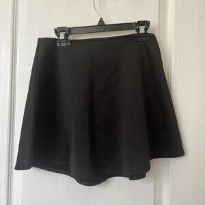 Women's Black A-line Mini Skirt